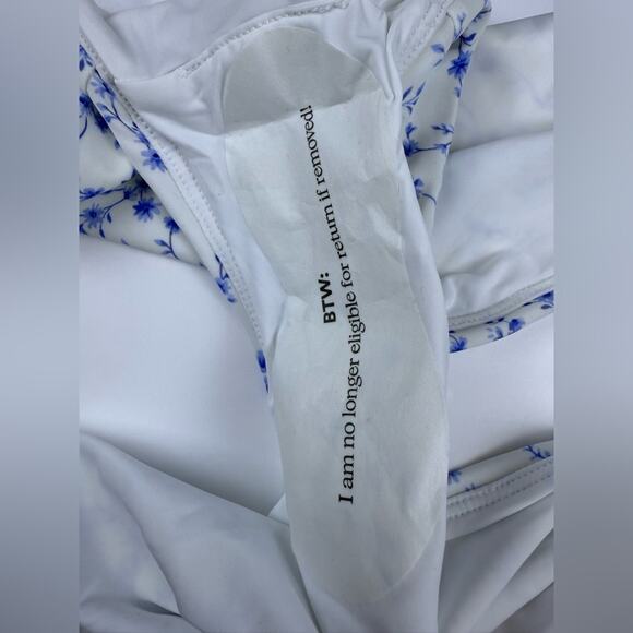 NWT Andie Swim The Symi Bikini Bottom Blue And White Ditzy Bloom Size XXXL - Picture 7 of 8